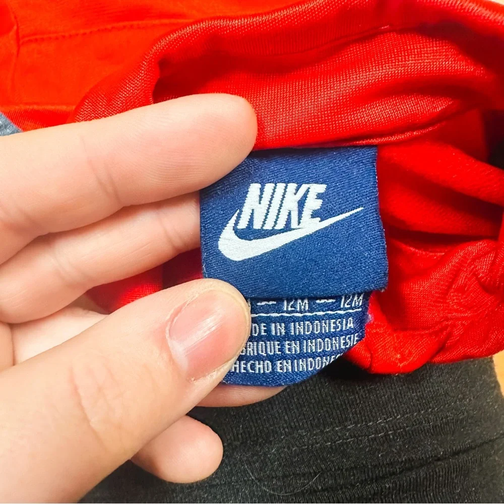Nike Red & Gray Zip Up Track Jacket Baby Size 12M